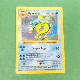 Pokemon Card - Base 6/102 - GYARADOS (holo-foil) *Shadowless* *NM - Played*