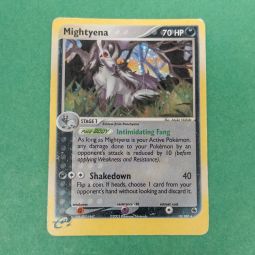 Pokemon Card - Ruby & Sapphire 10/109 - MIGHTYENA (holo-foil) *NM - Played*