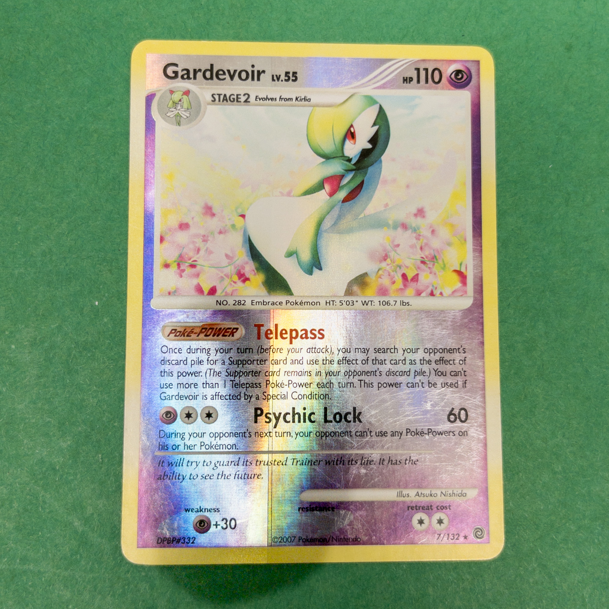 Pokemon Card - D&P: Secret Wonders 7/132 - GARDEVOIR (reverse holo) *NM - Played*