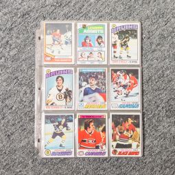 Lot of 45 Hockey Cards - 1975-1981 Topps Collection w/Stars