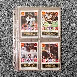 Set of 24 McDonald's Promo Football Cards - 1986 Super Bowl Champions Chicago Bears