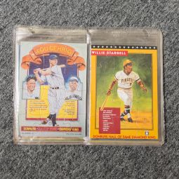 Lot of 8 Jumbo 5x7 Puzzle Baseball Cards - 1985-1989 Leaf Donruss HOF Diamond King