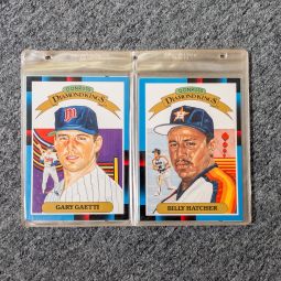 Set of 26 Jumbo 5x7 Baseball Cards - 1987 Leaf Donruss Diamond King #1-26
