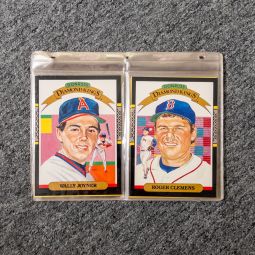 Set of 26 Jumbo 5x7 Baseball Cards - 1986 Leaf Donruss Diamond King #1-26