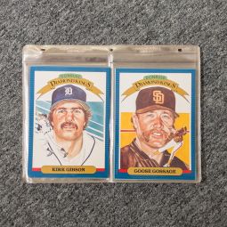 Set of 27 Jumbo 5x7 Baseball Cards - 1985 Leaf Donruss Diamond King #1-26