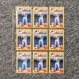 Lot of 10 1987 Topps Baseball Cards - MIKE SCHMIDT #430