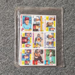 Lot of 3 Uncut Sheets - 1984 Topps Baseball Cards - Nestle Promo