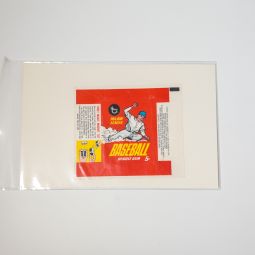 1967 Topps Major League Baseball Bubble Gum 5 Cents Empty Wax Pack Wrapper