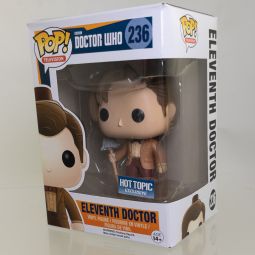 Funko POP! TV - Doctor Who Vinyl Figure - ELEVENTH DOCTOR (Fez & Mop) #236 (Excl) *NON-MINT*
