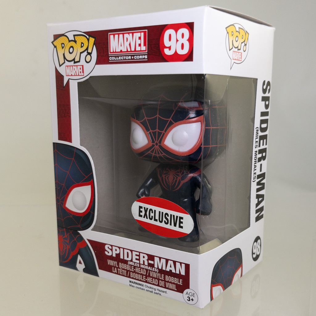 Funko POP! Marvel Collector Corps Vinyl Bobble Figure - SPIDER-MAN (Miles Morales) #98 (Excl) *NM*