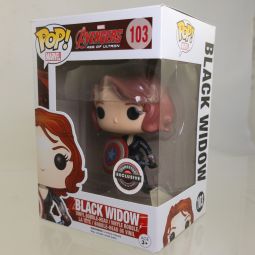 Funko POP! Marvel Vinyl Bobble - Avengers Age of Ultron - BLACK WIDOW w/Shield #103 (Excl) *NM*