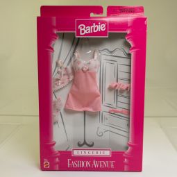 Mattel - Barbie - Fashion Avenue Lingerie - PINK FLORAL NIGHT GOWN *NON-MINT*