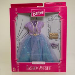 Mattel - Barbie - Fashion Avenue Evening Wear - PURPLE & BLUE DRESS *NON-MINT*