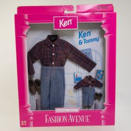 Mattel - Barbie - Fashion Avenue Matchin' Styles - KEN & TOMMY FLANNELS *NON-MINT*