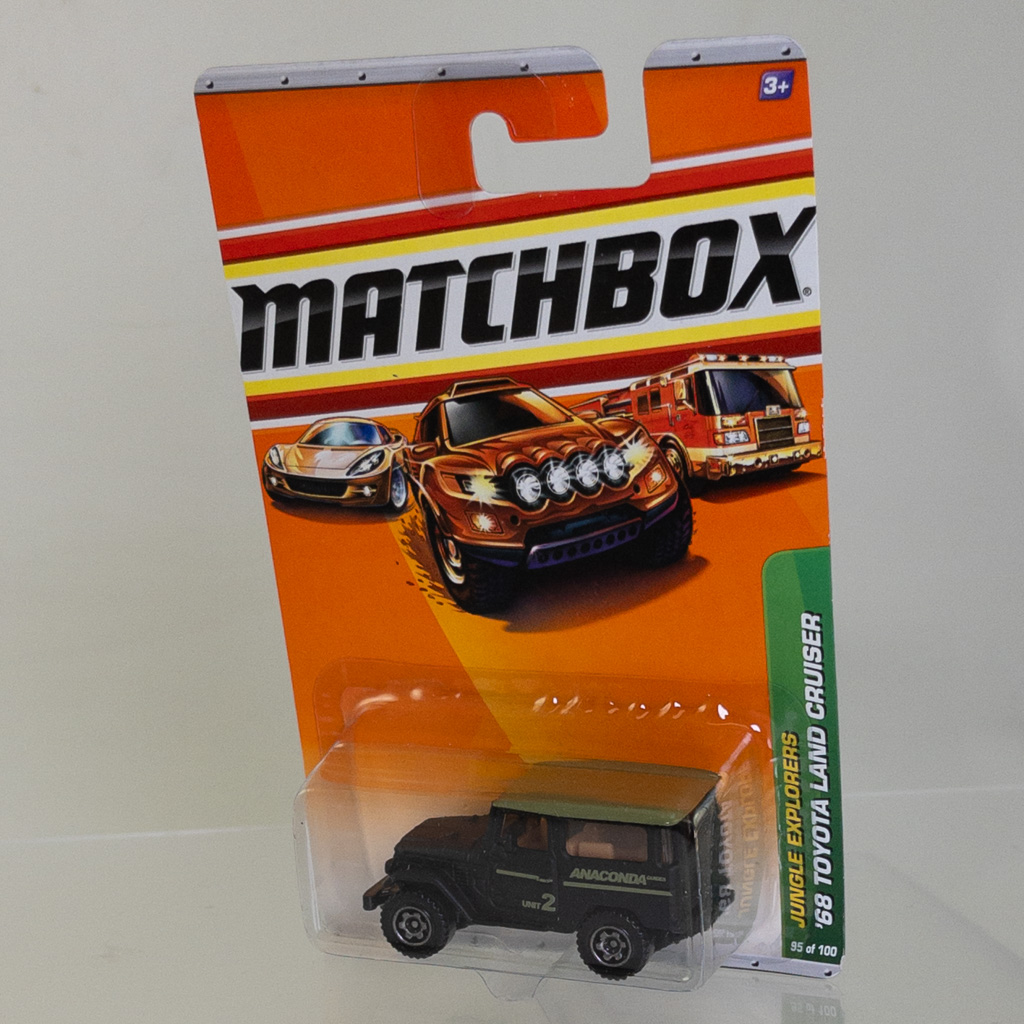 Mattel - Matchbox - Jungle Explorers '68 Toyota Land Cruiser Black *NON-MINT*