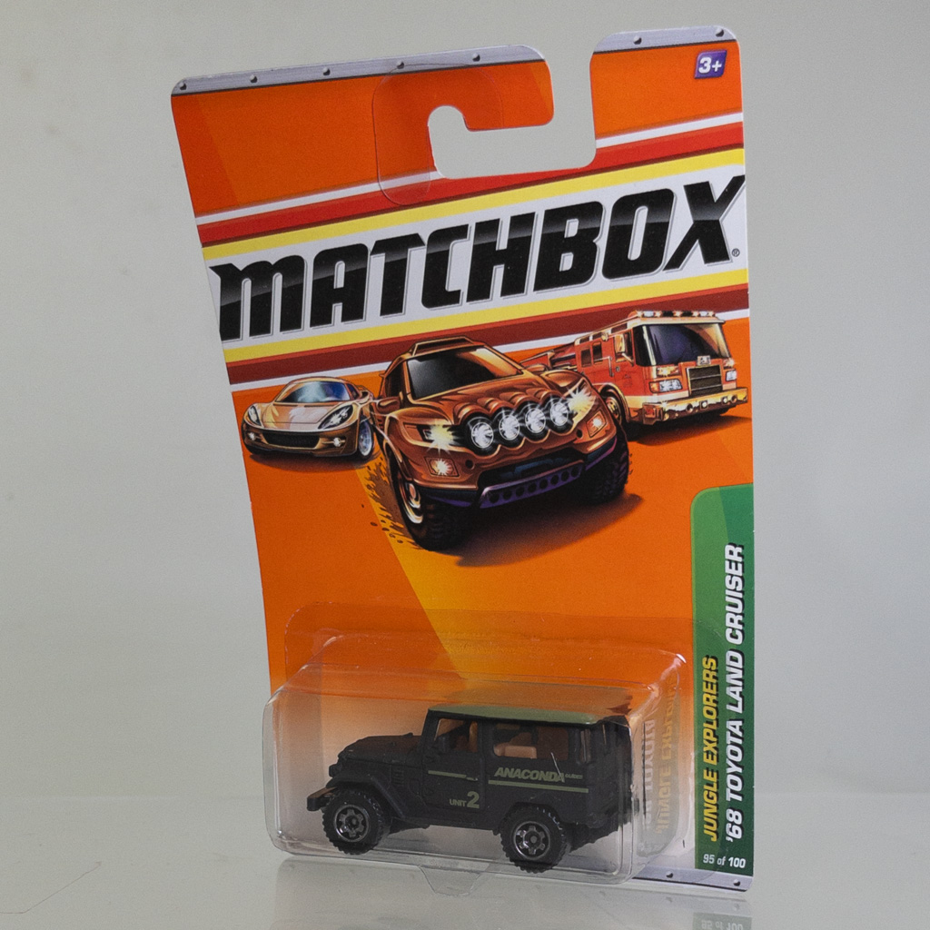 Mattel - Matchbox - Jungle Explorers '68 Toyota Land Cruiser Black *NON-MINT*