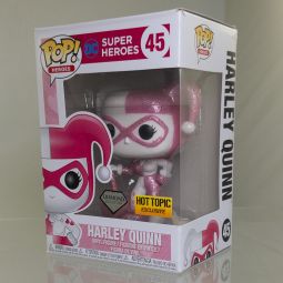 Funko POP! Heroes - DC Vinyl Figure - HARLEY QUINN (Pink - Diamond Collection) #45 (Excl) *NON-MINT*
