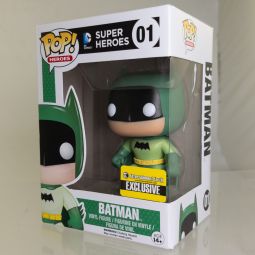 Funko POP! Heroes - DC Comics Vinyl Figure - 75th Anniversary BATMAN (Green) #01 (Excl) *NON-MINT*