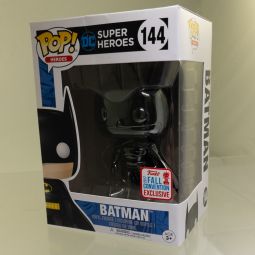 Funko POP! Heroes - DC Comics Vinyl Figure - BATMAN (Black Chrome) #144 (Exclusive) *NON-MINT*