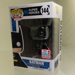 Funko POP! Heroes - DC Comics Vinyl Figure - BATMAN (Black Chrome) #144 (Exclusive) *NON-MINT*