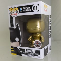 Funko POP! Heroes - DC Comics Vinyl Figure - BATMAN (1989 - GOLD) #01 (Exclusive) *NON-MINT*