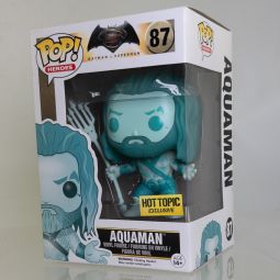 Funko POP! Movies - Batman v Superman - Vinyl Figure - AQUAMAN (Blue) #87 (Exclusive) *NON-MINT*