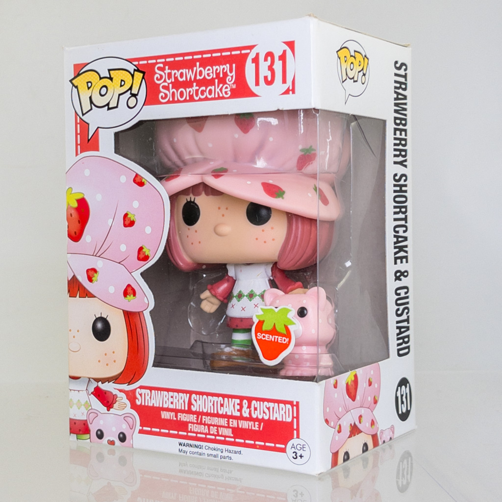 Funko POP! Strawberry Shortcake - Vinyl Figure - STRAWBERRY SHORTCAKE & CUSTARD #131 *NON-MINT*