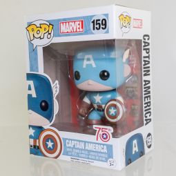 Funko POP! Vinyl Bobble-Heads - Marvel - CAPTAIN AMERICA (75th Anniversary) #159 (Excl) *NON-MINT*