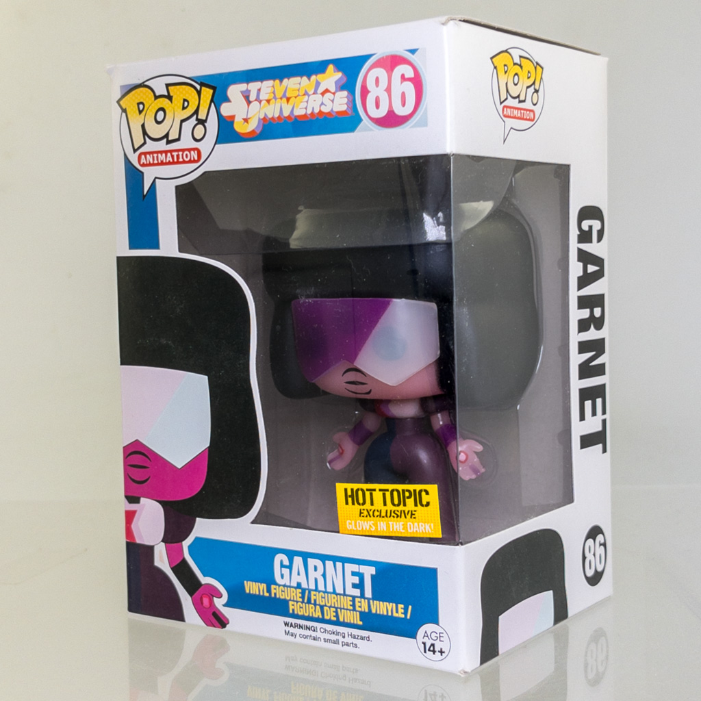 Funko POP! Animation - Steven Universe Vinyl Figure - GARNET (Glow) #86 (Exclusive) *NON-MINT*