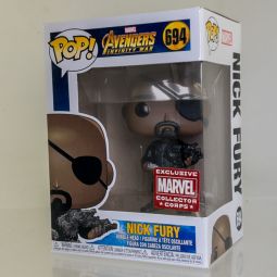 Funko POP! Marvel - Avengers Infinity War Vinyl Bobble-Head - NICK FURY #694 (Exclusive) *NON-MINT*