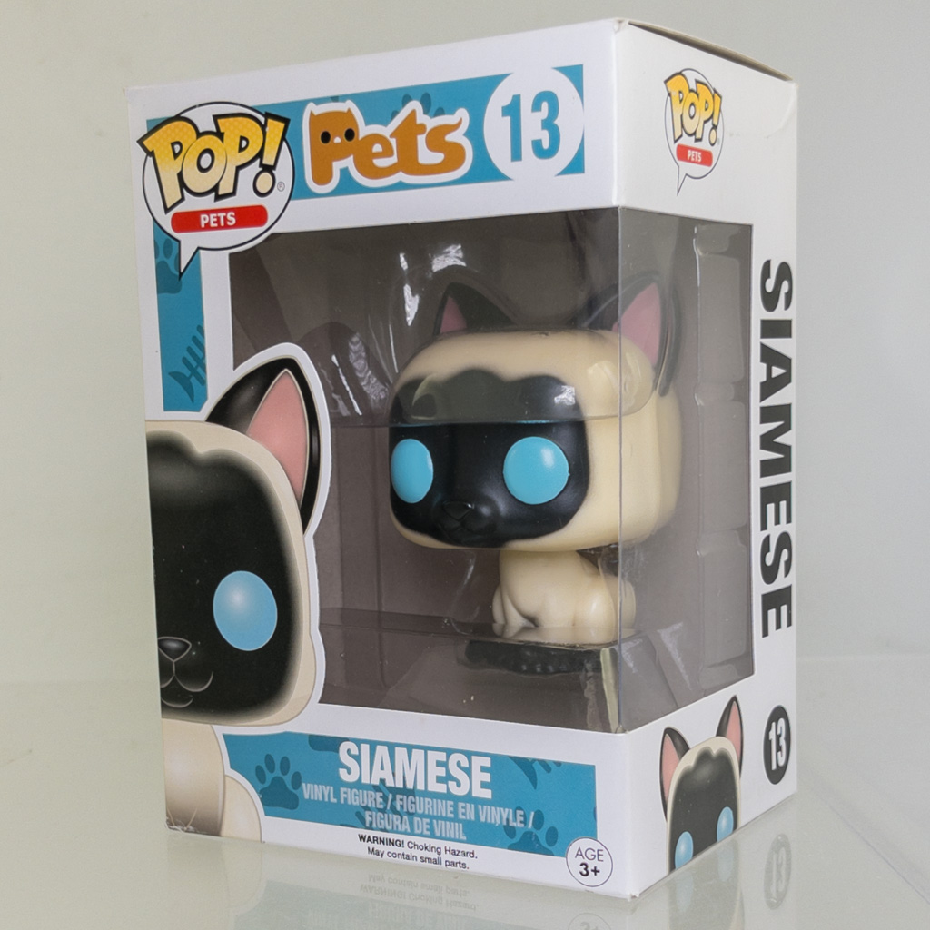 Funko POP! Pets Series 1 Vinyl Figure - SIAMESE CAT #13 *NON-MINT*