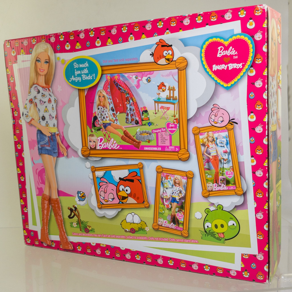 Mattel - Barbie - 2012 Angry Birds Camping Fun *NON-MINT*