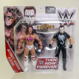 Mattel - WWE Action Figure Set - Then Now Forever - ULTIMATE WARRIOR & STING *NON-MINT*