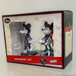 Disney Store - Anniversary Edition Introducing Mickey & Minnie Ornament Set *NON-MINT*