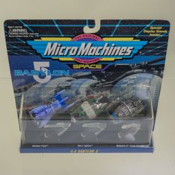 Micro Machines - #4 Babylon 5 (Minbari Flyer Narn Fighter Babylon 5 Crew Shuttle) *NON-MINT*