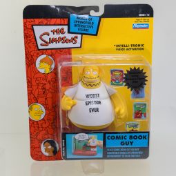 Playmates - The Simpsons - Interactive Comic Book Guy Figure *NON-MINT*