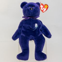 TY Beanie Baby - PRINCESS the Purple Bear (PVC Made in China Version - 1997) (8.5 inch) *NON-MINT*