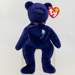 TY Beanie Baby - PRINCESS the Purple Bear (PVC Made in China Version - 1997) (8.5 inch) *NON-MINT*