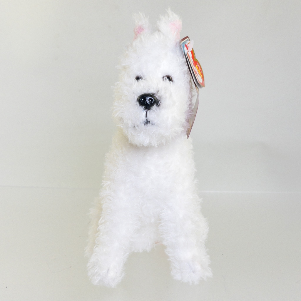 TY Beanie Baby - SNOWY the Dog (The Adventures of TinTin) (8.5 inch) *NON-MINT*
