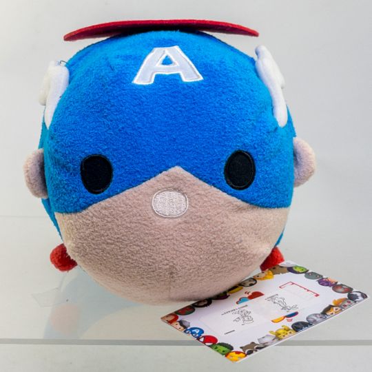 Disney Tsum Tsum Plush Marvel CAPTAIN AMERICA 11 inch NON MINT