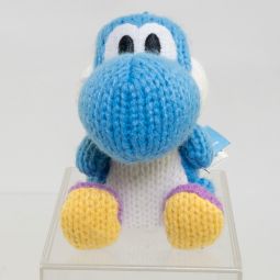 Nintendo Amiibo Figure - Yoshi's Woolly World - LIGHT-BLUE YARN YOSHI *LOOSE*