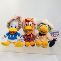 Disney Bean Bag Plush - SET OF 3 (The Three Caballeros)(Donald Jose Carioca & Panchito) *MWNMT*