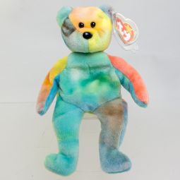 TY Beanie Baby - GARCIA the Ty-Dyed Bear (Canadian Tush Tag) (8.5 inch) *MWMT*
