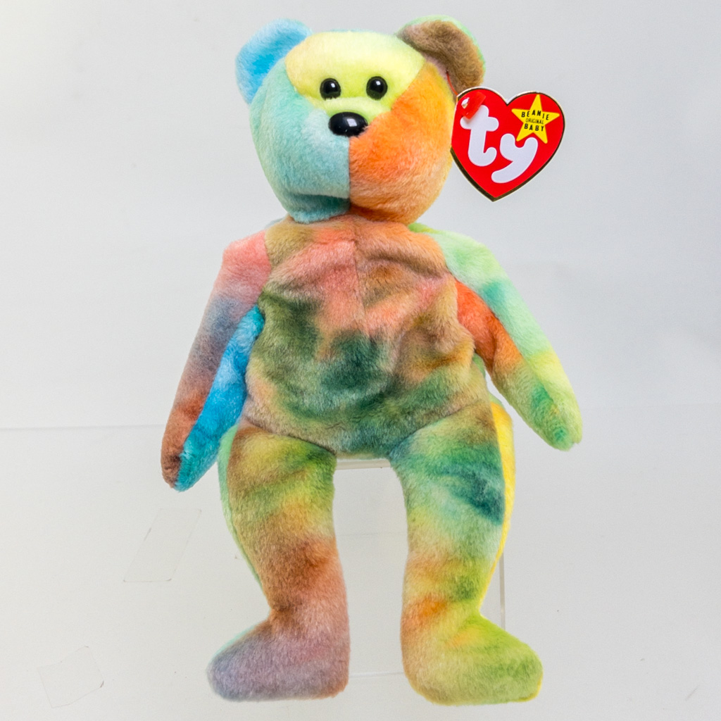 TY Beanie Baby - GARCIA the Ty-Dyed Bear (Canadian Tush Tag) (8.5 inch) *MWMT*