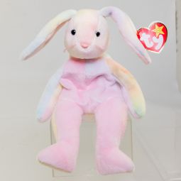 TY Beanie Baby - HIPPIE the Tie-Dyed Bunny (Pink/Green) (8.5 inch) *MWMT*