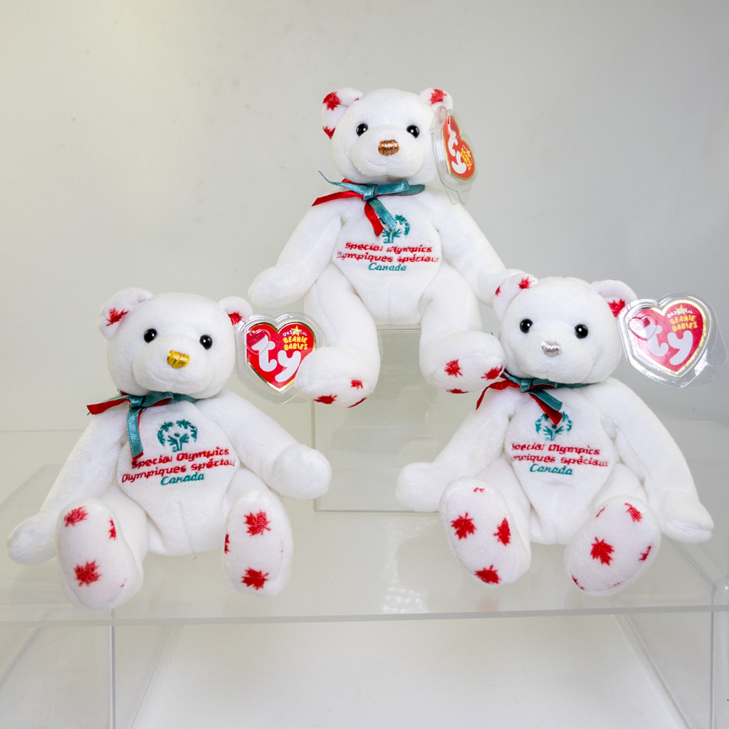 TY Beanie Babies - Special Olympics Canada Exclusive Bears (Set of 3 - Courageous) *NON-MINT*