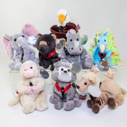 LOT OF 8 Coca-Cola Bean Bags International Collection (England Japan USA Egypt Kenya Russia +2)