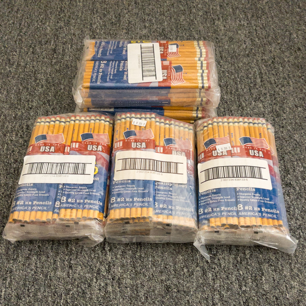 Lot of 60 Packs - USA Gold #2 Pencils (8 Pencils Per Pack - 480 Total)