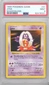 PSA 9 - Pokemon Card - Base 31/102 - JYNX (uncommon) *Shadowless* MINT