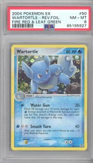 PSA 8 - Pokemon Card - Fire Red & Leaf Green 50/112 - WARTORTLE (reverse foil) NM-MT